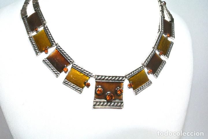 Joyeria: Collar corto color plata y amarillo, A&ntilde;o 2000, Nuevo - Foto 3