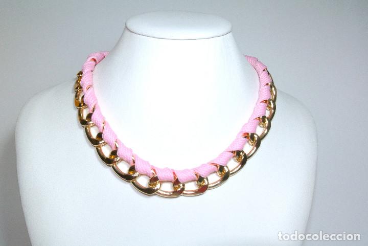Joyeria: Collar corto color oro y rosa, Nuevo - Foto 1