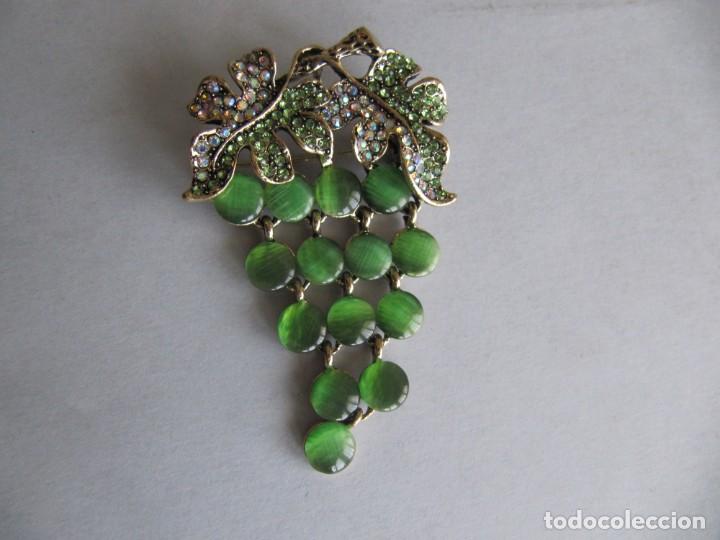 Joyeria: BROCHE ALFILER RACIMO UVA VID CON CIRCONITAS - Foto 1