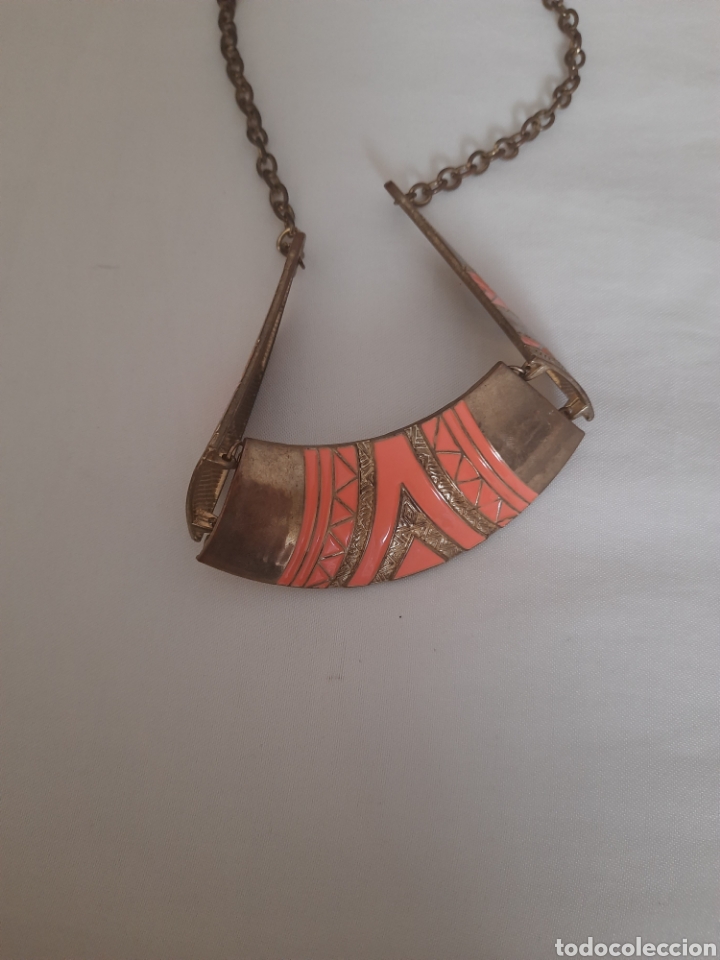 Joyeria: Collar de metal vintage articulado - Foto 4