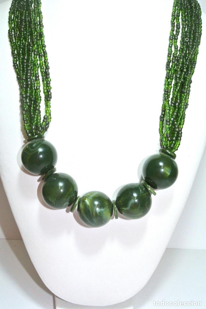 Joyeria: Collar corto color verde, A&ntilde;o 2000, Nuevo - Foto 2