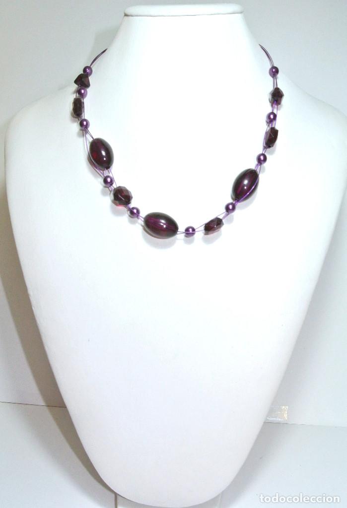 Joyeria: Collar color morado, A&ntilde;o 2000, Nuevo - Foto 2