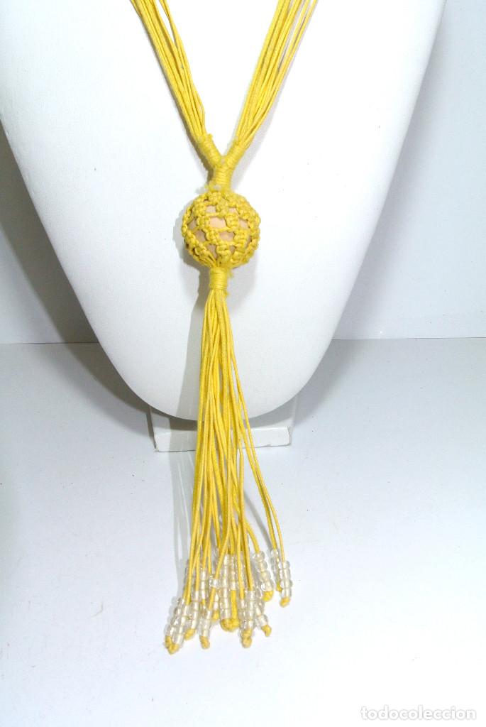 Joyeria: Collar bohemio color amarillo, A&ntilde;o 2000, Nuevo - Foto 2