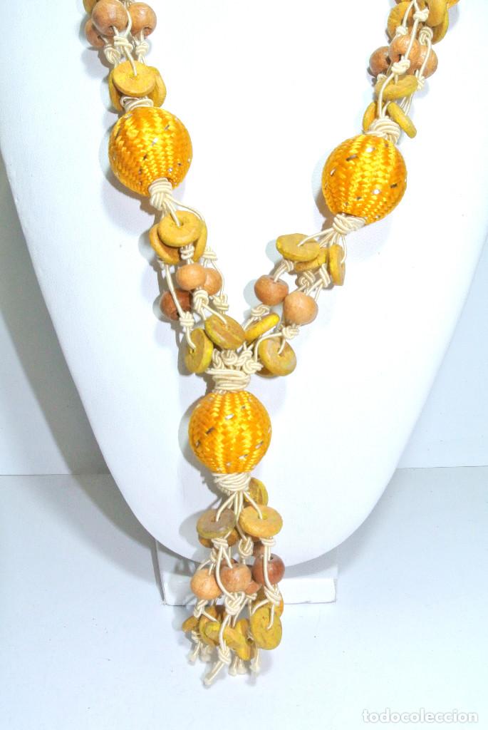 Joyeria: Collar bohemio color amarillo, A&ntilde;o 2000, Nuevo - Foto 2