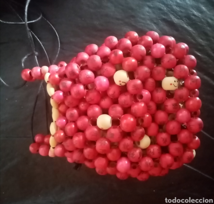 Joyeria: Mini bolso hecho completamente con piezas, cuentas y abalorios de madera - Foto 4