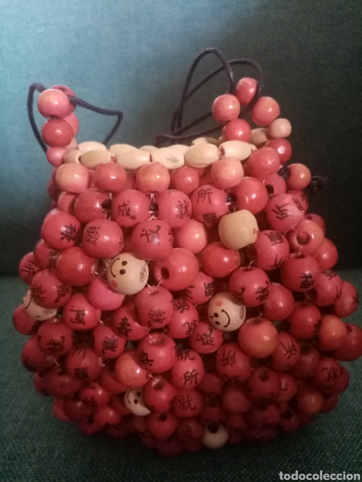 Joyeria: Mini bolso hecho completamente con piezas, cuentas y abalorios de madera - Foto 7
