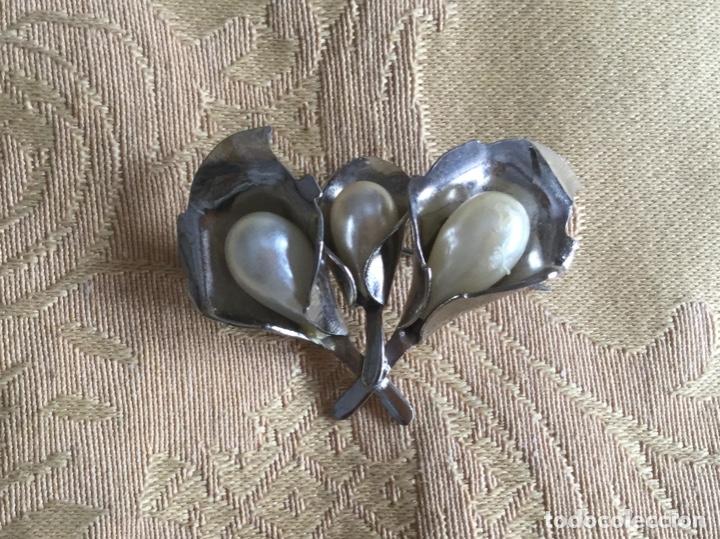 Joyeria: BROCHE VINTAGE TRES FLORES - Foto 8