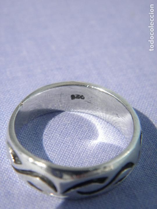 Joyeria: Anillo de plata tribal con contraste - Foto 2