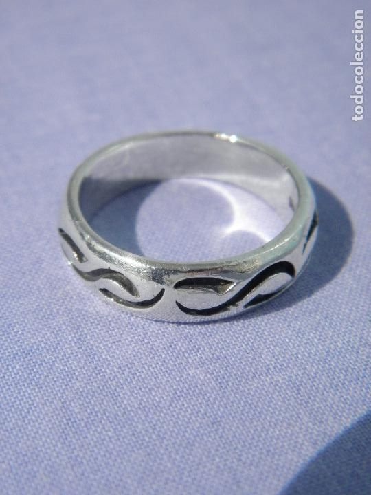 Joyeria: Anillo de plata tribal con contraste - Foto 1