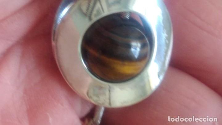 Joyeria: COLLAR CADENA DE PLATA CON ESFERA DE OJO DE TIGRE - Foto 7