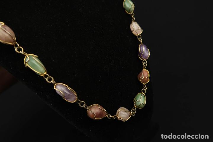 Joyeria: Antiguo Collar Piedras Naturales - Foto 4