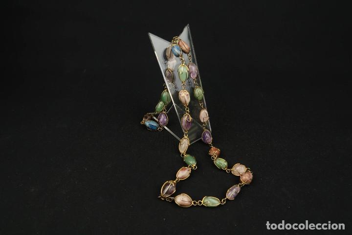 Joyeria: Antiguo Collar Piedras Naturales - Foto 7