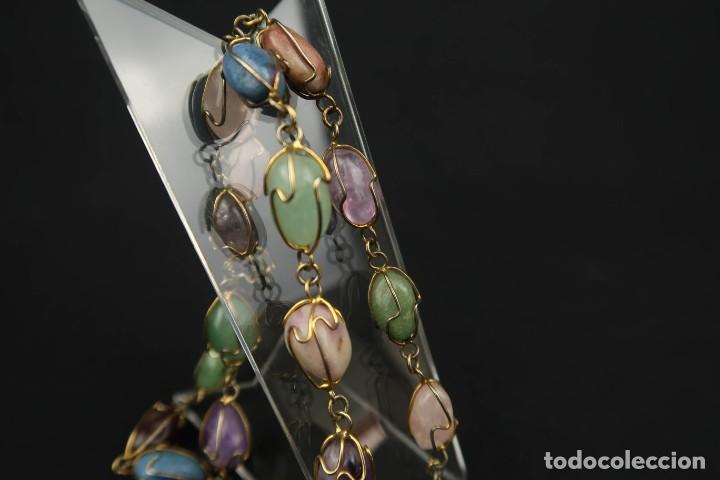 Joyeria: Antiguo Collar Piedras Naturales - Foto 9