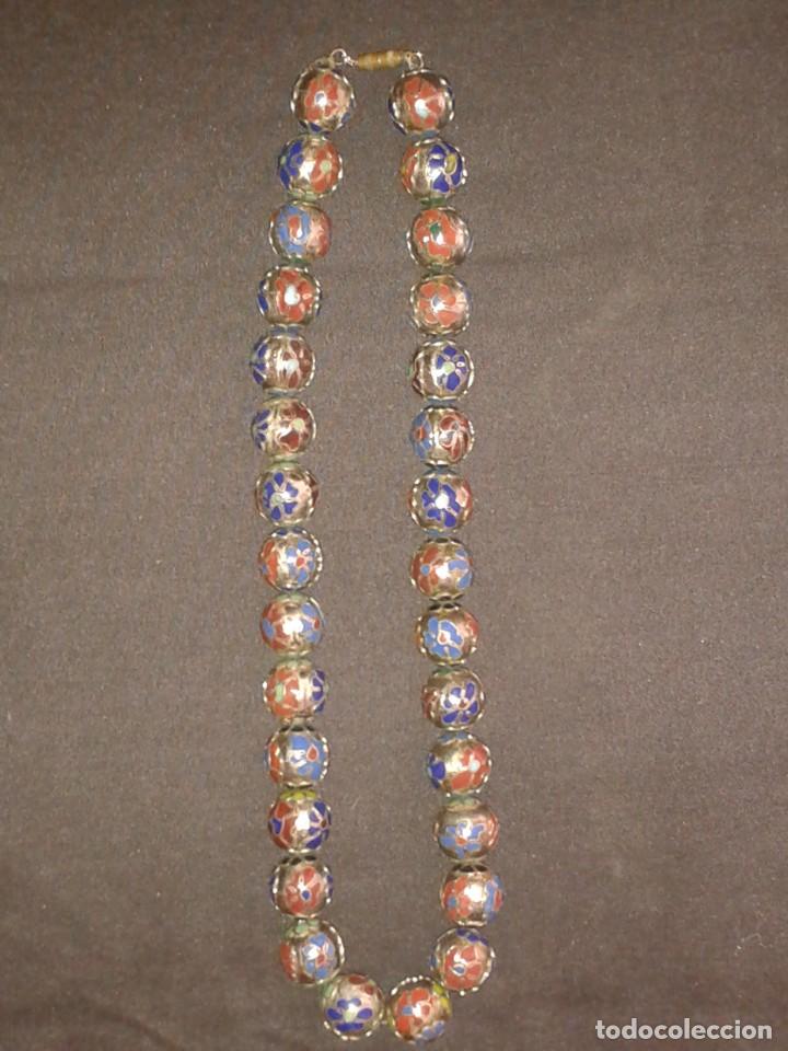 Joyeria: COLLAR - BOLAS - METAL Y ESMALTE CLOISONNE - Foto 1
