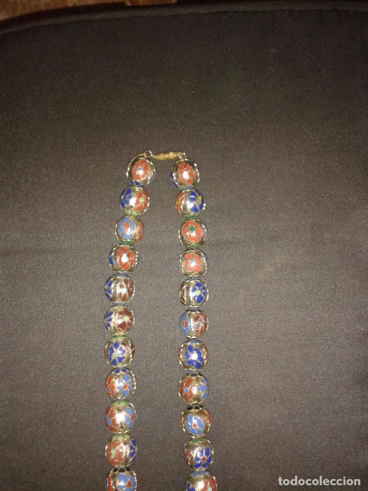 Joyeria: COLLAR - BOLAS - METAL Y ESMALTE CLOISONNE - Foto 2