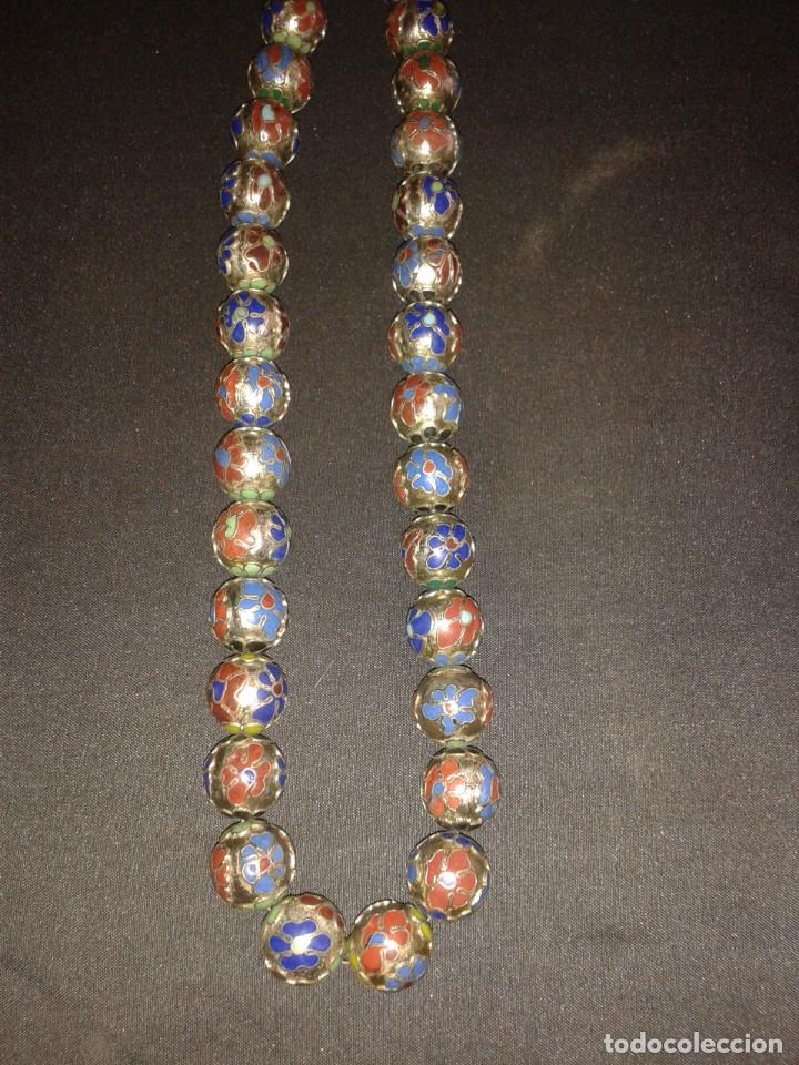 Joyeria: COLLAR - BOLAS - METAL Y ESMALTE CLOISONNE - Foto 3