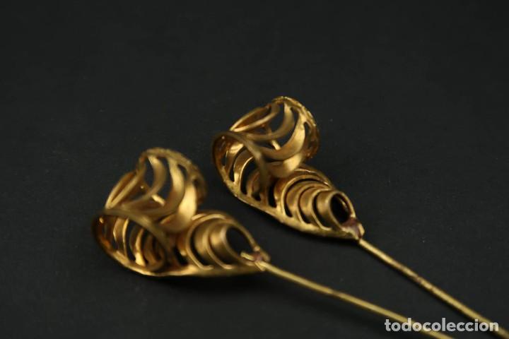 Joyeria: Lote dos Agujas Broches Antiguos - Foto 5