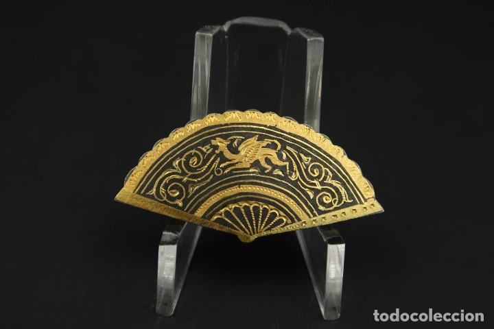 Joyeria: Antiguo Broche Damasquinado - Foto 1