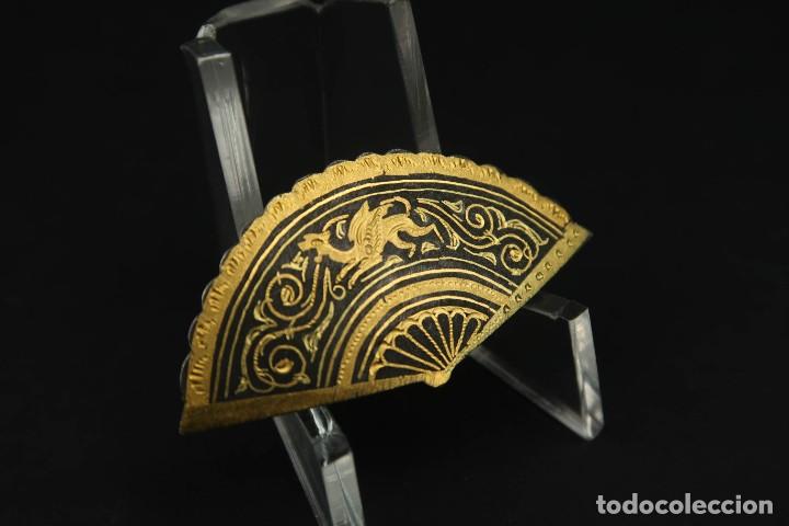 Joyeria: Antiguo Broche Damasquinado - Foto 2