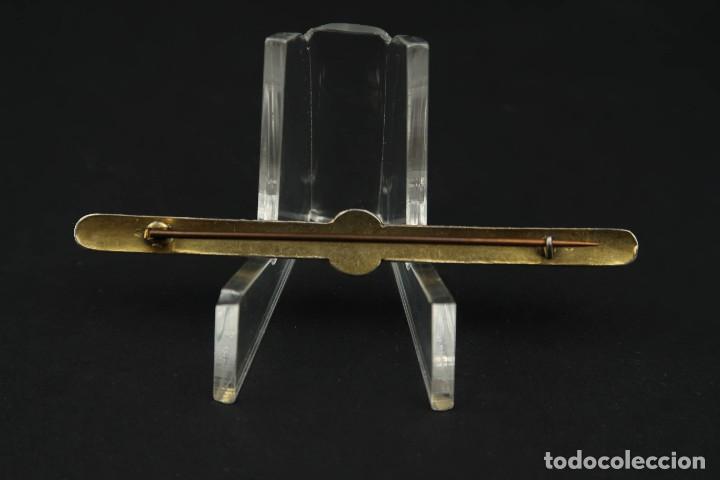 Joyeria: Antiguo Broche Damasquinado - Foto 3