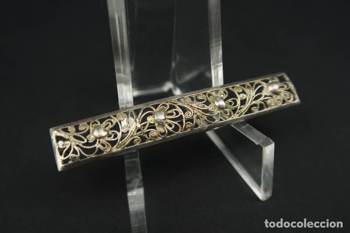 Joyeria: Antiguo Broche de Plata - Foto 2