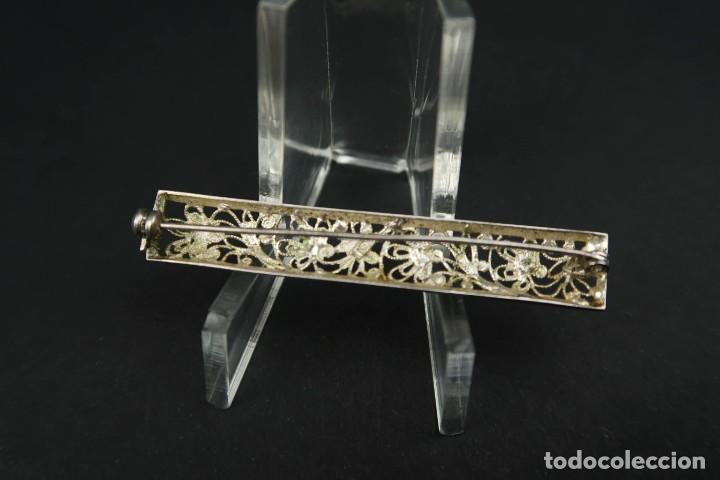 Joyeria: Antiguo Broche de Plata - Foto 3