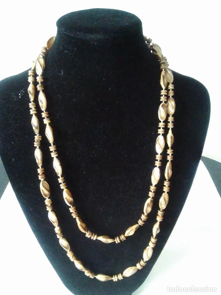 Joyeria: 56-COLLAR DOBLE VUELTA CUENTAS DE PIEDRAS NATURALES