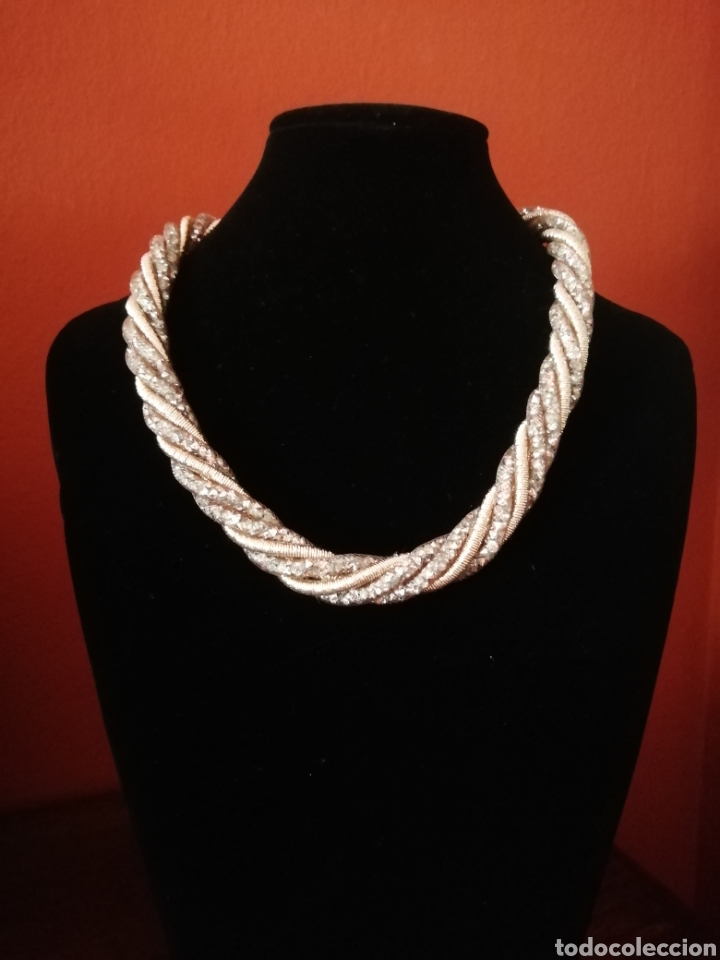 Joyeria: GARGANTILLA. MALLAS CON CRISTAL DENTRO - Foto 2