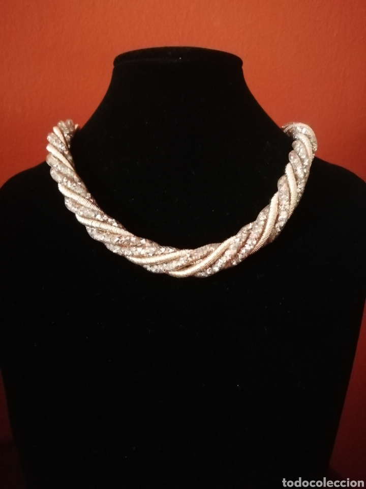Joyeria: GARGANTILLA. MALLAS CON CRISTAL DENTRO - Foto 3