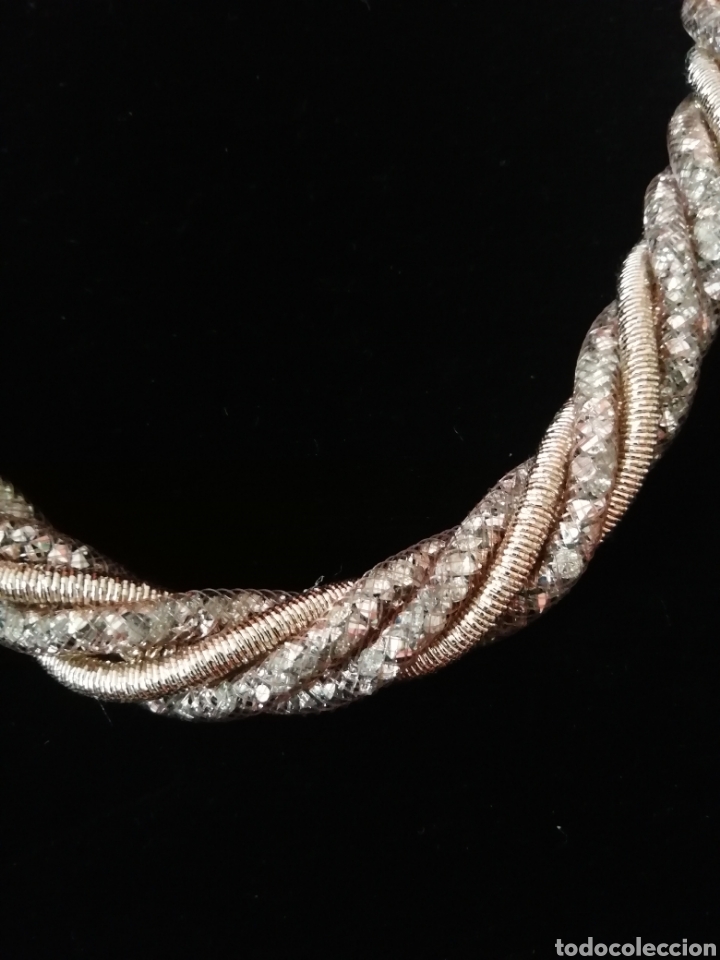 Joyeria: GARGANTILLA. MALLAS CON CRISTAL DENTRO - Foto 1