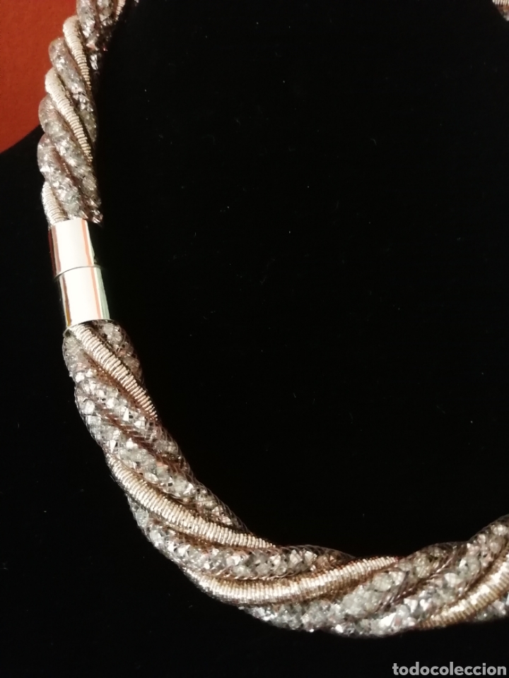 Joyeria: GARGANTILLA. MALLAS CON CRISTAL DENTRO - Foto 4
