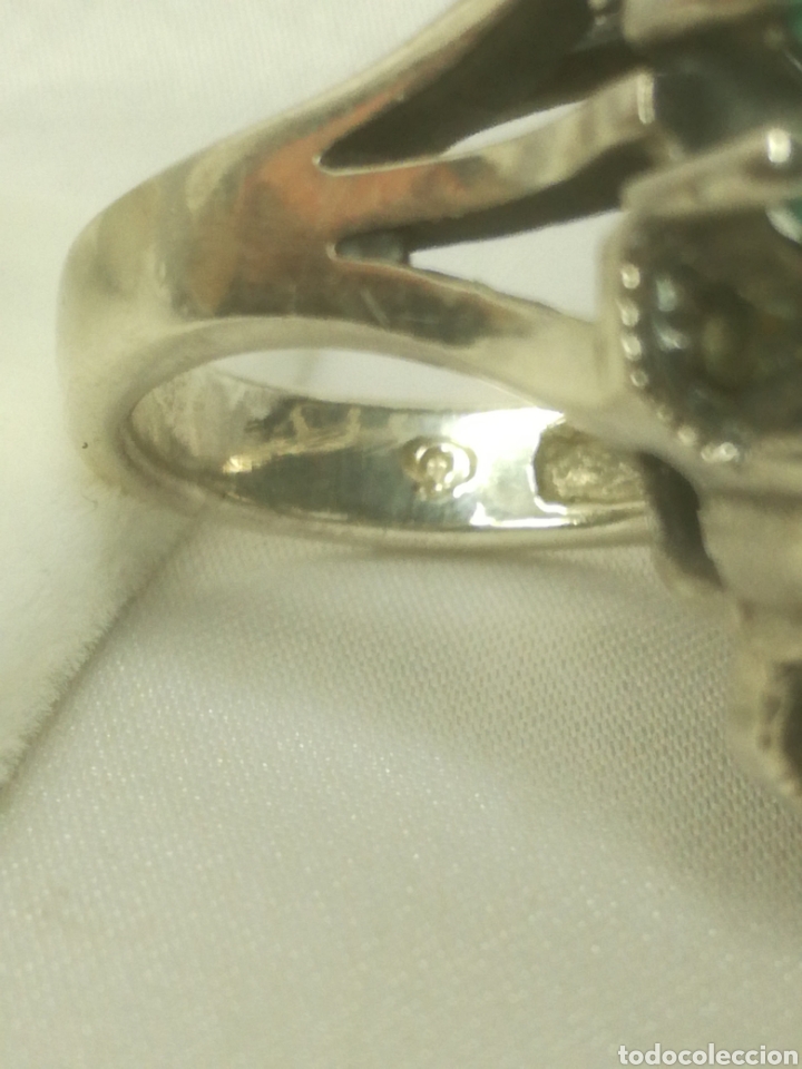 Joyeria: Anillo plata turquesas y marquesitas - Foto 4