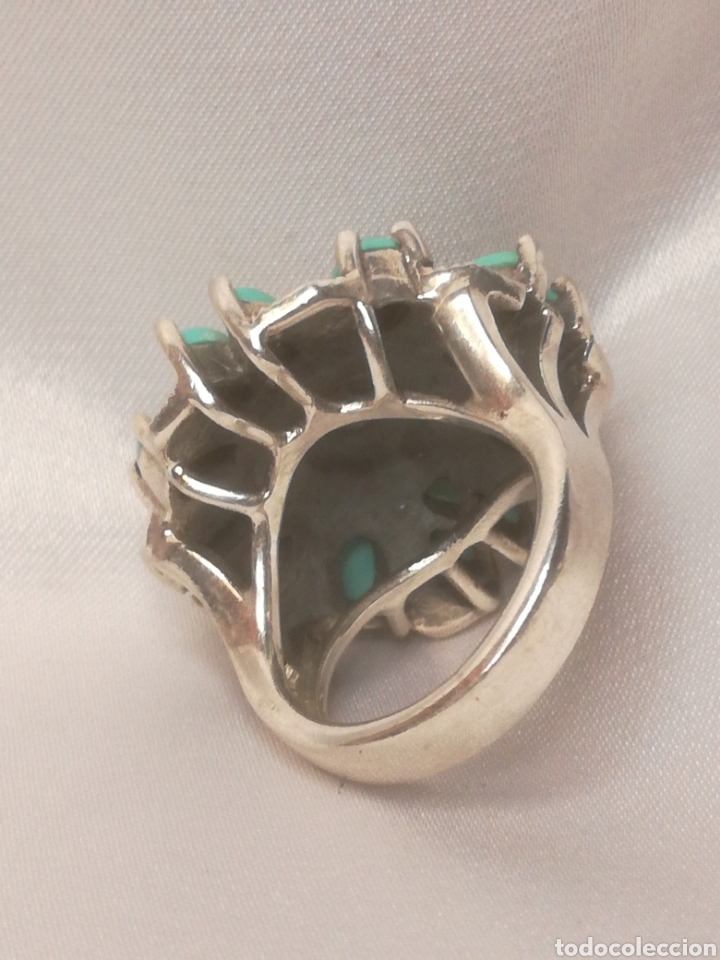Joyeria: Anillo plata turquesas y marquesitas - Foto 6