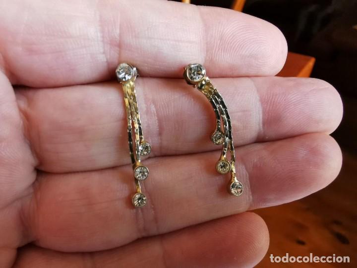 Joyeria: PENDIENTES CHAPADOS EN ORO CON CIRCONITAS - Foto 1
