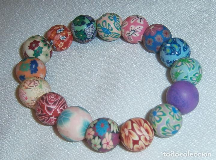 Joyeria: pulsera regulable piedras pintadas - Foto 1