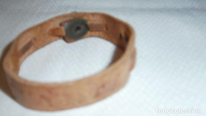 Joyeria: pulsera de cuero con el nombre repujado de Marta - Foto 3