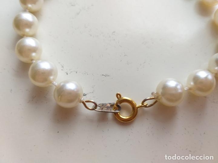 Joyeria: Pulsera. Imitacion de perlas. Di&aacute;metro 18 cm. - Foto 3