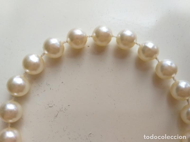 Joyeria: Pulsera. Imitacion de perlas. Di&aacute;metro 18 cm. - Foto 4