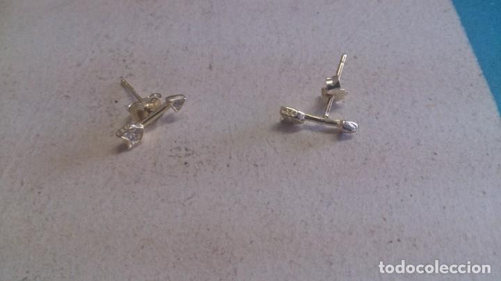 Joyeria: PENDIENTES DE PLATA DORADA 925EN FORMA DE FLECHA - Foto 5