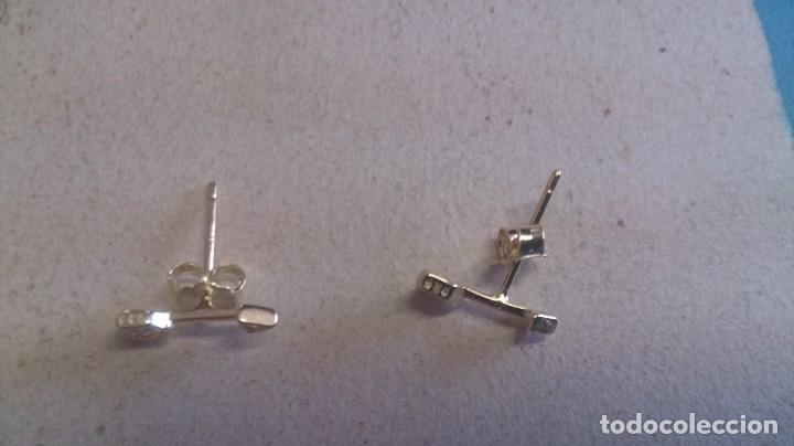 Joyeria: PENDIENTES DE PLATA DORADA 925EN FORMA DE FLECHA - Foto 6