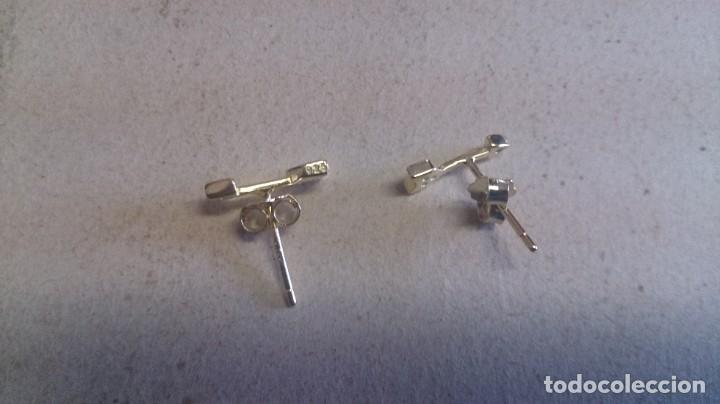 Joyeria: PENDIENTES DE PLATA DORADA 925EN FORMA DE FLECHA - Foto 7