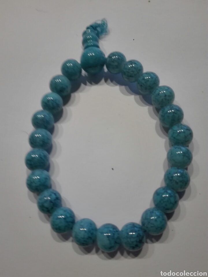 Joyeria: PULSERA CUENTAS AZUL. ELASTICA - Foto 1