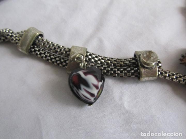 Joyeria: Collar metal blanco con vidrio tallado - Foto 6