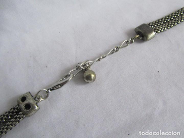 Joyeria: Collar metal blanco con vidrio tallado - Foto 7
