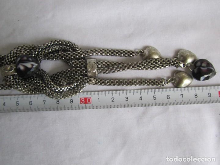 Joyeria: Collar metal blanco con vidrio tallado - Foto 10
