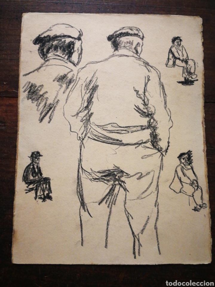 Joalharia: DIBUJOS ESBOZOS AL CARB&Oacute;N JOAN FONT, 24x18CM.