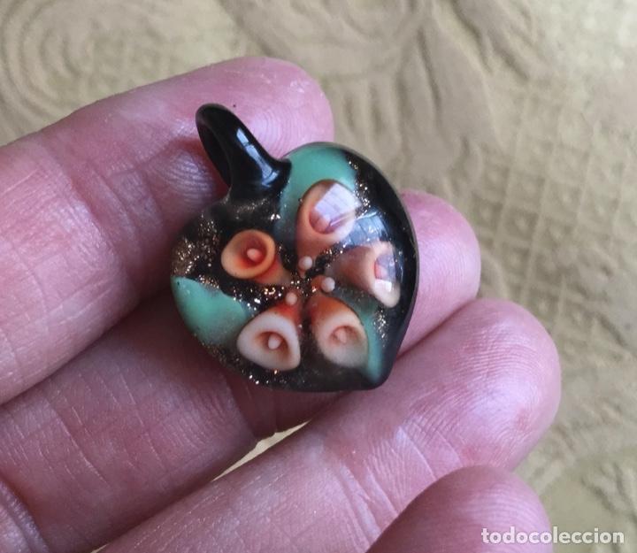 Joyeria: COLGANTE CORAZ&Oacute;N CRISTAL DE MURANO - Foto 2