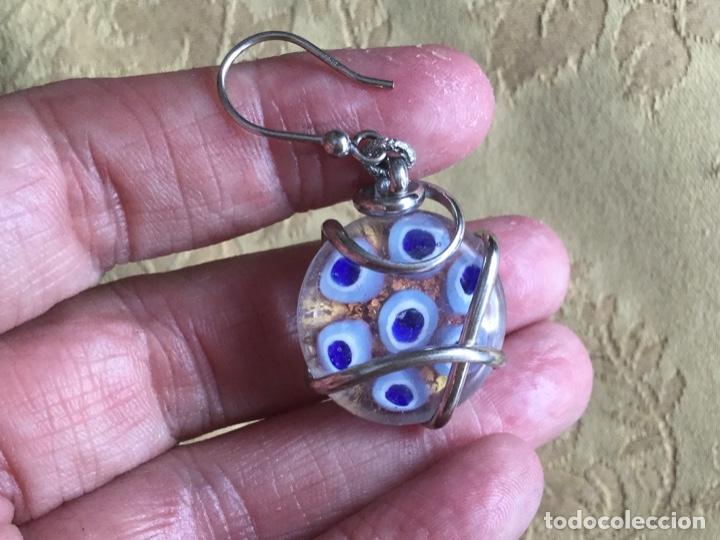 Joyeria: PENDIENTES CRISTAL MURANO Y PLATA LEY - Foto 3