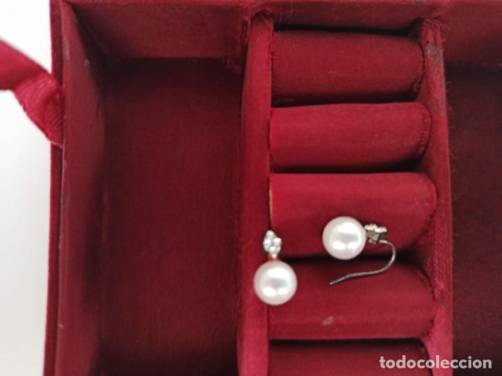 Joyeria: Pendientes perla y brillantito - Foto 2