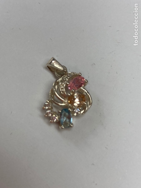 Joalharia: Colgante de plata y circonitas de colores